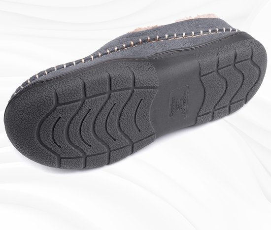 Pantoffels Heren - Sloffen - Mocassins - Grijs - Anti-slip - Maat 42/43 - Comfeet