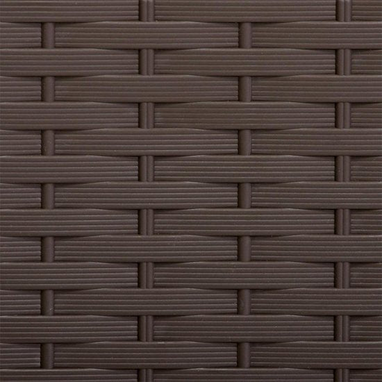 Casaria Opbergbox 310L - Weerbestendig Wielen Rotan-look - Bruin