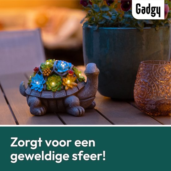 Gadgy - Solar Tuinverlichting Schildpad - multi - 20.5x13.5x20.5 cm