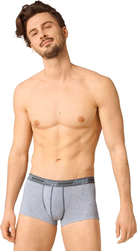 Sloggi Heren Boxershorts - 2-Pack - Stretch - Comfort Fit - Grijs - XXL