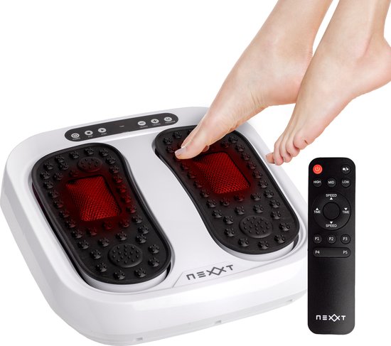 Nexxt Been- en Voetmassage Apparaat voor Thuis met 20 Snelheden - Shiatsu Massagekussen voor Ontspanning – Automatische en Handmatige Modus – 30W