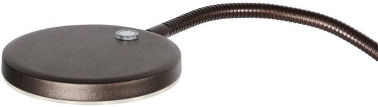 Vloerlamp Platu 3351CA - Dimbaar met instelbare lichtkleur, bruin kunststof en metaal, trendy design, Mexlite, perfect voor binnengebruik