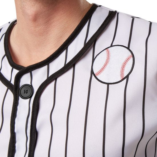 Dressforfun Herenkostuum baseball XXL - verkleedkleding kostuum halloween verkleden feestkleding carnavalskleding carnaval feestkledij partykleding - 301813