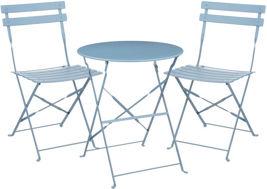 Mica Decorations Laurence Bistroset - Set van 3 - Metaal - Lichtblauw