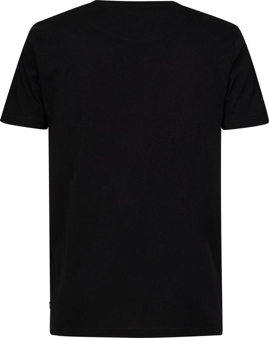 Petrol Industries Heren T-Shirts 3-Pack - Ronde Hals - Katoen - Regular Fit - Tshirt Set Korte Mouwen - Multipack van 3 stuks - Zwart - Maat XL