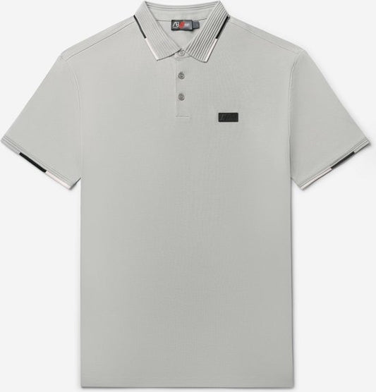 AB Lifestyle - Driekleurige Polo | Alloy - Heren - Maat: XS