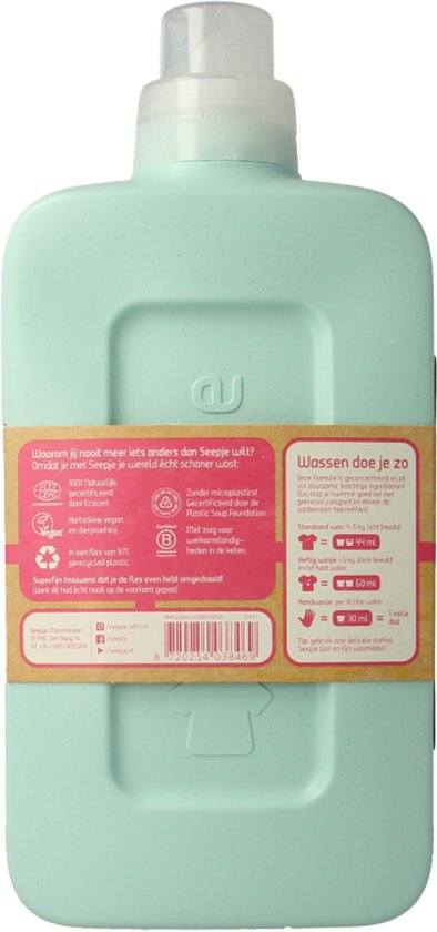 Seepje Vloeibaar Wasmiddel Kleur Magische Magnolia 23 Wasbeurten - 1 liter