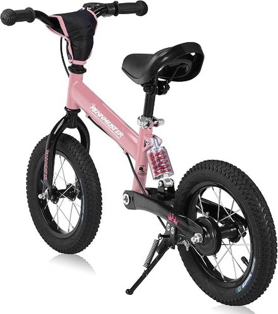 Rennmeister Loopfiets – in Hoogte Verstelbaar – 3-5 Jaar Roze