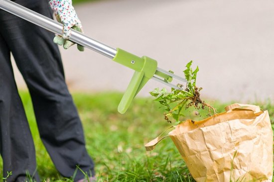Kinzo Onkruidsteker - Tuingereedschap met Lange Steel - Onkruidverwijderaar met Drie Tanden - Ergonomisch Ontwerp - 100 cm