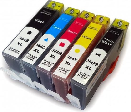 Huismerk 364XL 10 cartridges geschikt voor HP (incl. foto)
