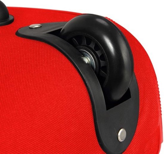 Deuba Reistas Sporttas - Rood - 160 Liter op wielen - Telescopisch handvat