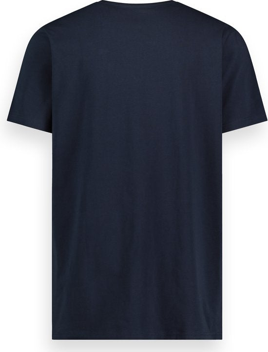 LEBASQ - Davis' T-shirt voor heren - 3 pack - met V-hals - Extra lang - Geschikt als Ondershirt - Navy - Maat L