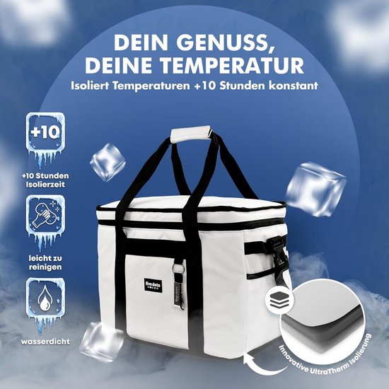 Five Dots Opvouwbare Koeltas - 30L - 26 x 41 x 31 cm - Grijs