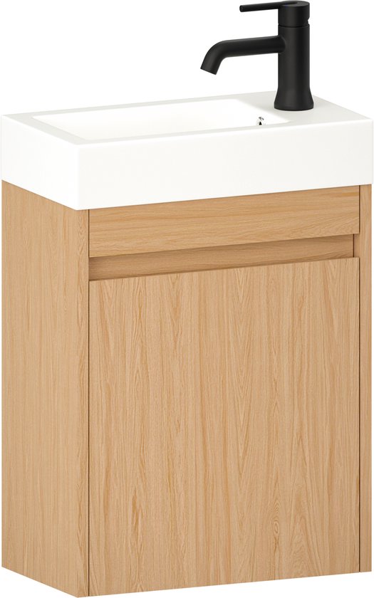 Mirlux Toiletmeubel Licht Eiken - Fonteinmeubel - Wc Kastje - Wc Meubel - 40cm