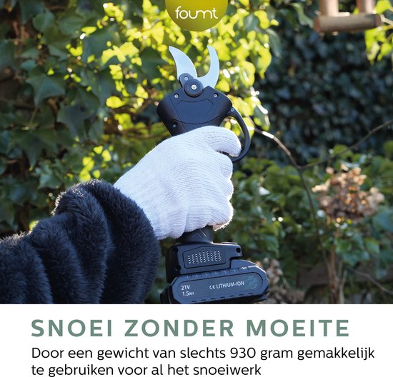 Elektrische snoeischaar - Zwart