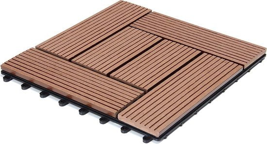 WPC Vlondertegels - Mozaïk Insteeksysteem 30x30cm - Terrakotta