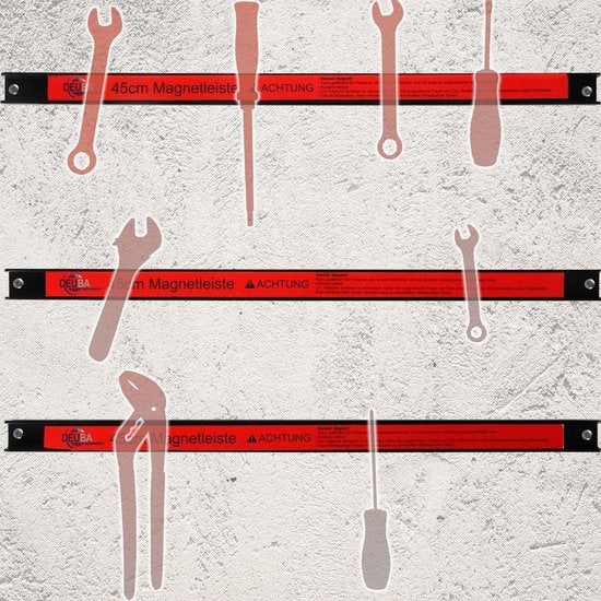 Deuba Magnetische Gereedschaphouder - 3 Stuks 45 cm tot 23 Kg