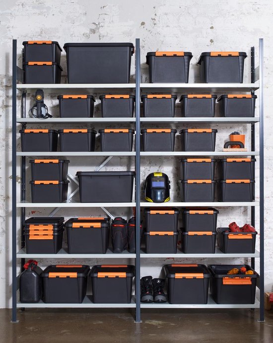 SmartStore™ Pro 31 Opbergdoos 32L zwart - Stapelbaar en nestbaar - Food Approved - Opbergbox