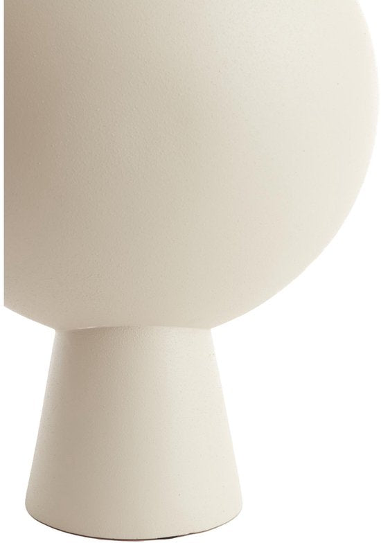 Light & Living Vaas Kavandu - Wit - 37.5x22x81cm - Metaal - Modern - Bloemenvaas - Woondecoratie - Decoratieve vaas voor woonkamer of slaapkamer