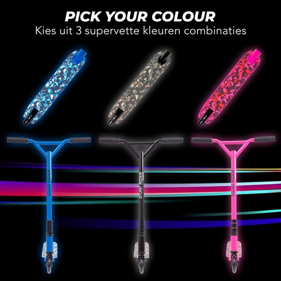 LifeGoods StuntRider - Stuntstep - Step - 100mm Wielen - Roze