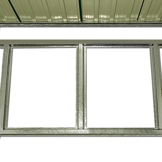 Metalen Tuinhuis - 5m² Fundering Schuifdeuren - 257 x 205 x 177,5 cm