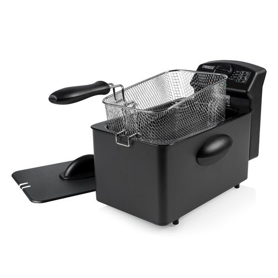 Princess Frituurpan 182729 – Friteuse - 4 liter – Koude zone - 2000 Watt - Black Steel Collectie