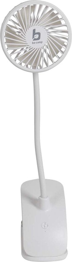 Bo-Camp - Tafelventilator met klem - Flex - Oplaadbaar