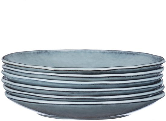bord CLOUD Ø27cm - 6 stuks - Stormgrijs