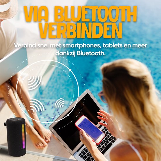 Denver Bluetooth Speaker Draadloos - Lichteffecten - Muziek Box - TWS Pairing - BTL330