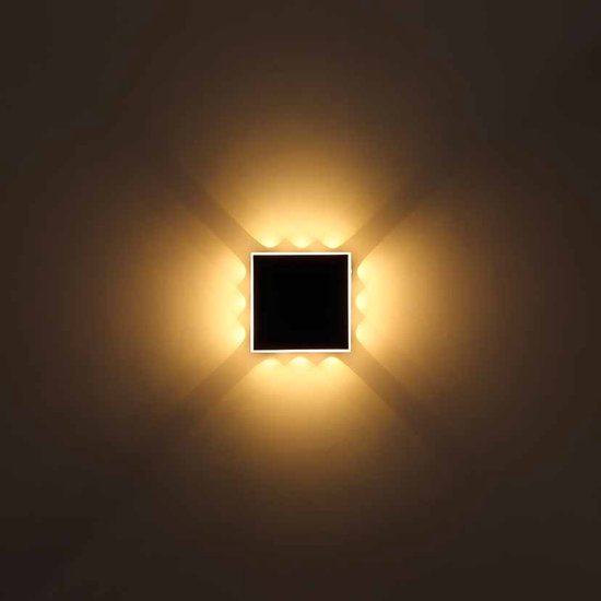 Globo - wandlamp - Saidy - zwart - metaal - LED - 78408-12