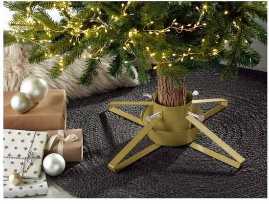 Livarno Home Kerstboomstandaard - Goud - Metaal