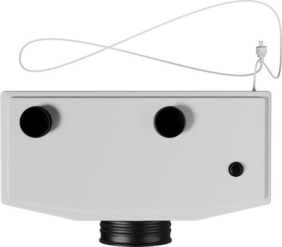 Juskys – Opvoerinstallatie – 600 W – 42 x 27 x 24 cm – Voorzien Van Geïntegreerde Vermaler En 3 Inlaten – Voor Kelder En Toilet – Wit Polypropyleen
