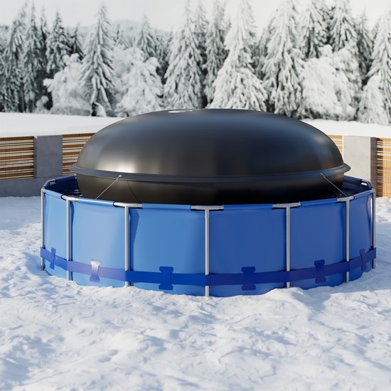 Opblaasbaar afdekzeil - 4 meter - Rond
