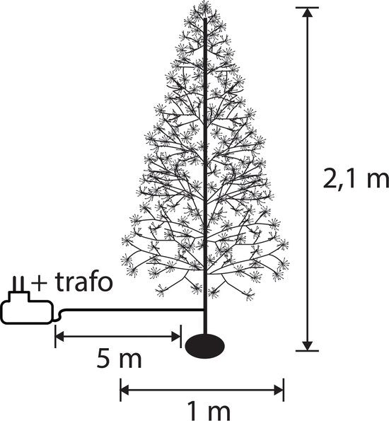 Luca Lighting Lichtboom Buiten - H210 x Ø100 cm - Metaal - Zwart