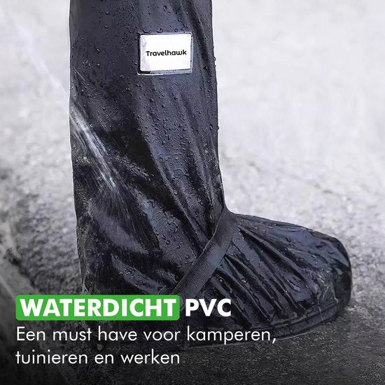 Travelhawk Overschoenen - Waterdicht - Regenschoenen - Schoenhoesjes - Schoenovertrekken - Zwart - 39 - 42
