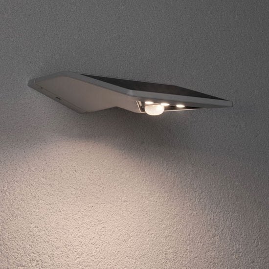 Solar LED-huisnummerverlichting Yoko Schemergestuurde bewegingsmelder (IR) IP44 3000K 42lm Wit