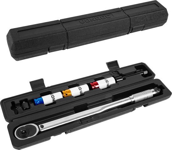 VONROC Bandenwisselset – Autokrik 2000 kg – Momentsleutel ½” – Incl. 3-delige doppenset