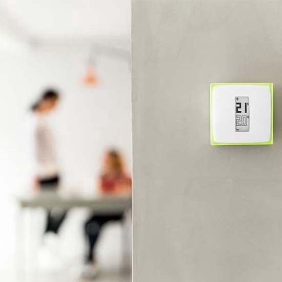 Netatmo Slimme Thermostaat Modulerend - Smart Thermostaat voor CV - Werkt met Google Home, Alexa & Apple Homekit - Draadloos - Wit