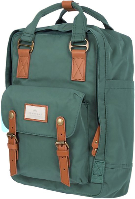 Doughnut laptoprugzak / Rugtas / Schooltas - 14 inch - Macaroon 14 - Slate Green
