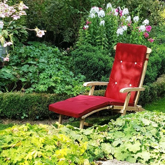 Detex Ligstoelkussen Rood 173x43x6cm
