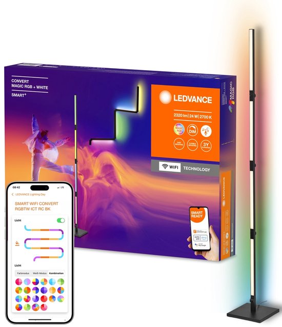 LEDVANCE SMART+ WiFi CONVERT vloerlamp, 24W, 2320lm