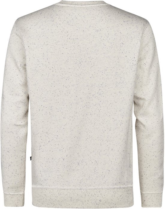 Petrol Industries - Heren Logo-print Sweater Pagosa - Wit - Maat L