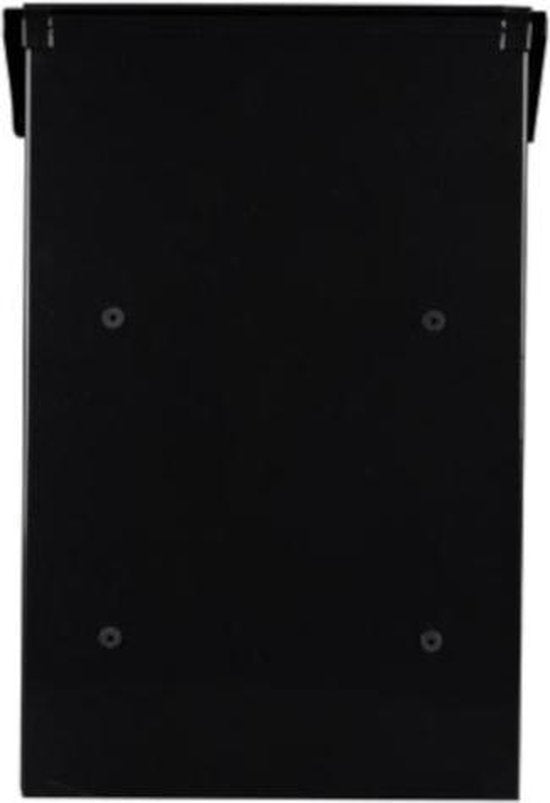 Perel Brievenbus Rio, wand- en paalmontage, met naamplaatje, incl. 2 sleutels, afmetingen (H x B x D) 39.5 x 27 x 10 cm, zwart