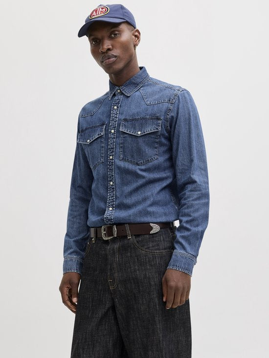 Jack & Jones Essentials Denim Overhemd - Blue Denim - Maat M