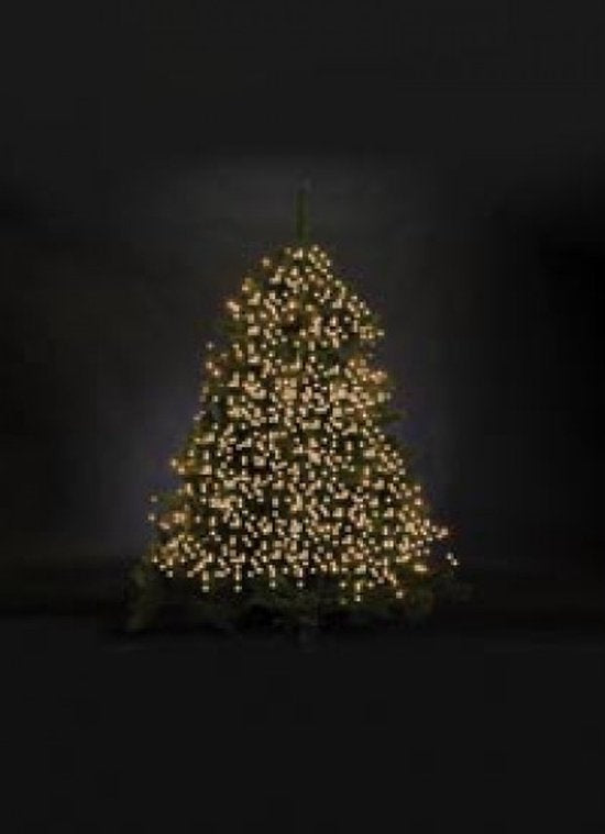 Merga LED, lichtslinger, 12 m, 1020 leds, warmwit, zwarte kabel, voor binnen en buiten, 24 V