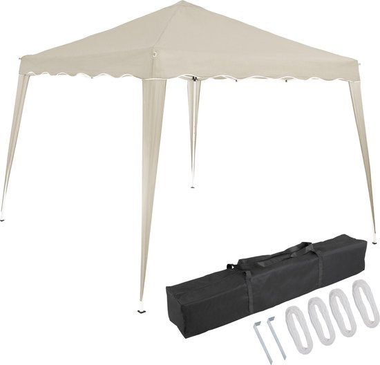 Casaria Partytent - Paviljoen - Waterdicht - 300 x 300 cm - Beige