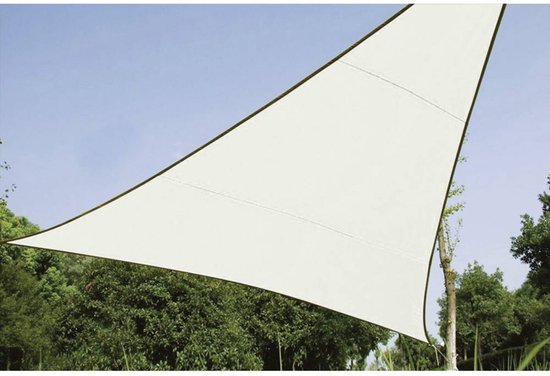 Perel Schaduwdoek, waterafstotend, 5 x 5 x 5 m, 160 g/m², polyester, driehoek, crème