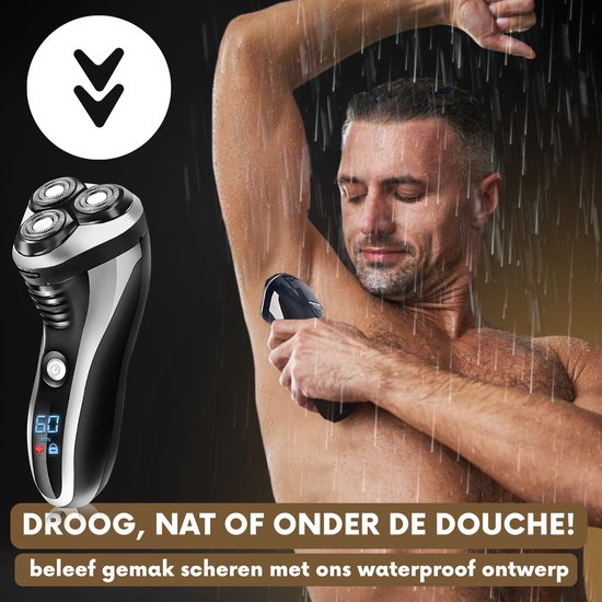 2-in-1 Scheerapparaat Mannen met Trimmer S1111 + Extra Scheerkop - Sansbeaute® - Nat & Droog - Elektrisch - Waterproof