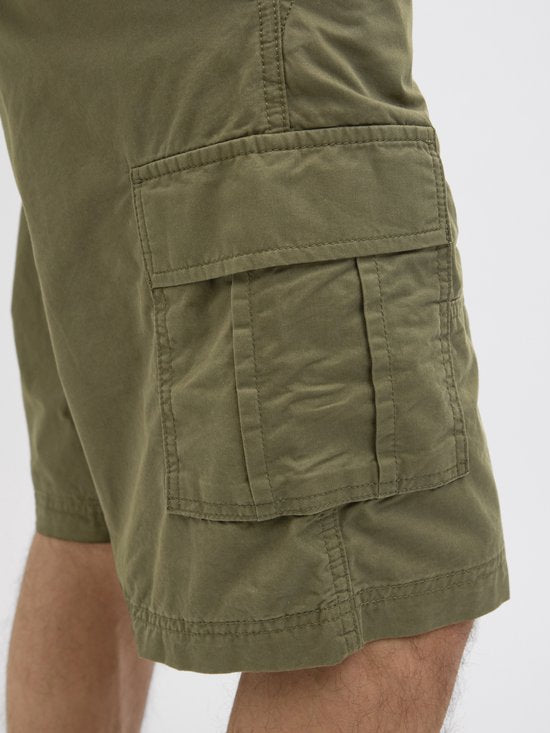 JACK&JONES - Maat M - JWHZEUS CARGO SHORTS MID SN - Heren - Bermuda shorts