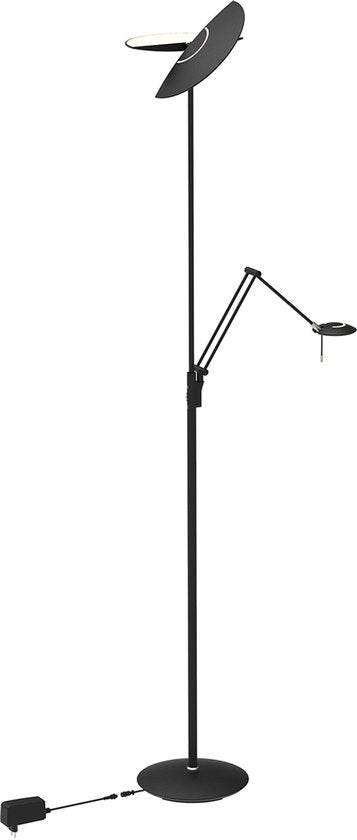 Steinhauer Exclusive - vloerlamp - Zenith2 - zwart - kunststof metaal - design lamp - LED - 4390ZW